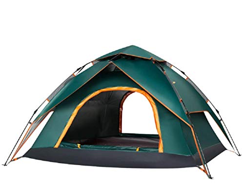 Carpa para camping automática 3-4 personas verde miniatura 6