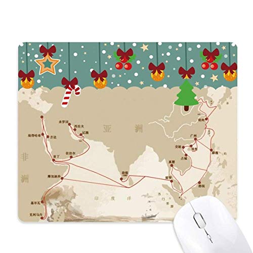 Tapis de souris chemin de la soie caoutchouc pour éviter la glisse de souris
