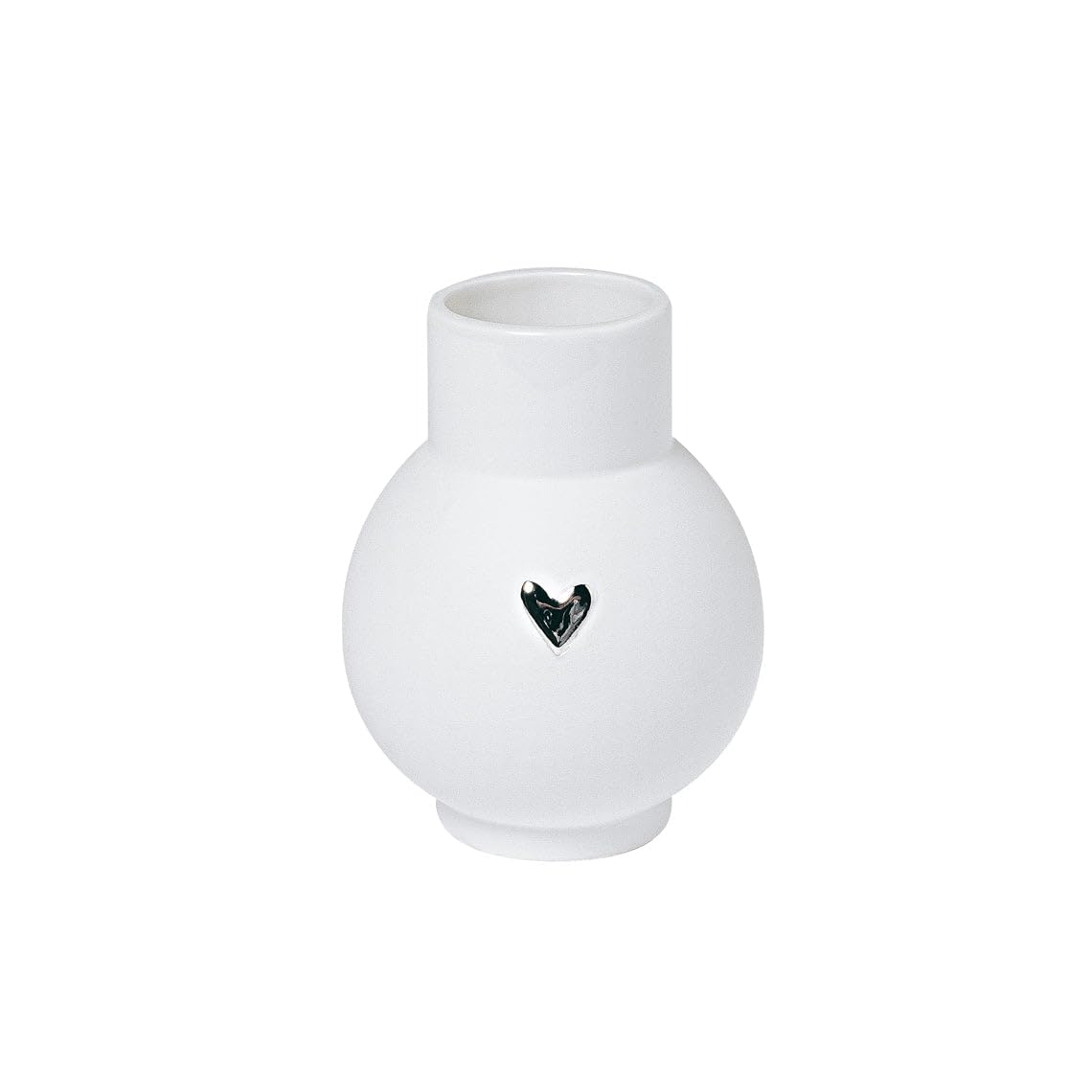 Räder Silber Mini Ball Vase Heart Silver