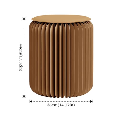 Tabouret pliant multifonction en papier kraft sans assemblage - 4