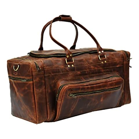 Urban Dezire 18 Inch Vintage Handmade Leather Messenger Bag for Laptop Briefcase Satchel Bag Cover