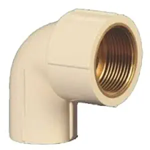 Bhaavya UPVC 1/2 Inch Elbow 90 Brass (Pack of 50)