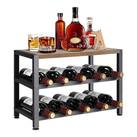 SMFANLIN 2 Tier Wood Wine Rack Cover