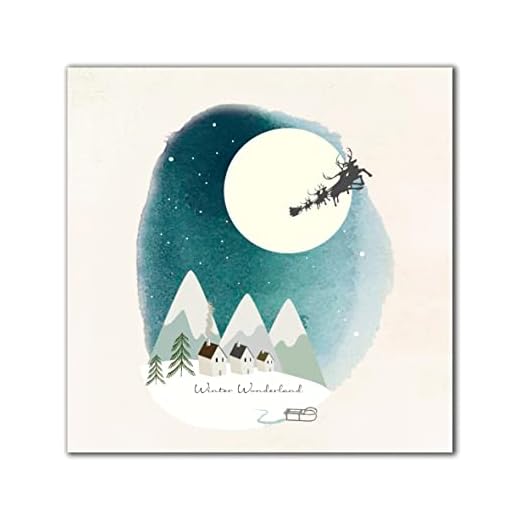 Pack of 8 Nordic Winter Wonderland RSPCA Charity Christmas Cards Xmas Cards 556992