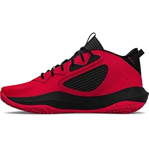 Under Armour Unisex Lockdown 6 Basketball Shoe, Red, 11.5, US product image
