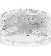 Dalber Deckenleuchte für Kinder Clouds Wolke Grau, Deckenlampe Kinderzimmer