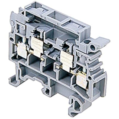 TE Connectivity/ABB Entrelec, 1SNA115657R2500-5Pack, Terminal Block Fused Gray 10A M4/8.SF Screw Clamp Connection SNA Series
