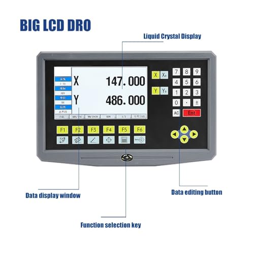 Escala lineal digital 2 ejes con pantalla LCD miniatura 2