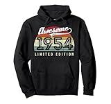 Photo Gallery vintage awesome since 1954 edizione limitata - 71° compleanno felpa con cappuccio Photo Gallery vintage awesome since 1954 edizione limitata - 71° compleanno felpa con cappuccio