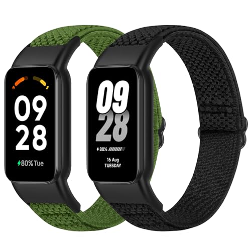 [Bcuckood] �e�����v�̌����o���h Xiaomi Smart Band 8 Active/Redmi Smart Band 2�Ƃ̌݊����A�����\�� �L�k���̂�������p�i�C�������X�g�o���h�X�|�[�c�X�g���b�v�����j�������A2�p�b�N