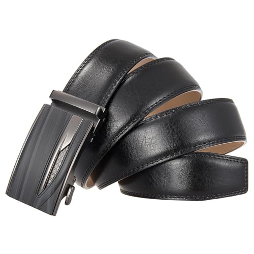 Men's Belts Genuine Leather Metal Automatic Buckle Luxury Business Casual3
