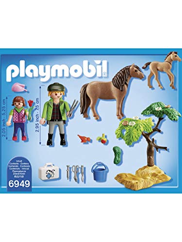 Playmobil 6949 Vétérinaire avec Enfant et poneys cadeau anniversaire - 4