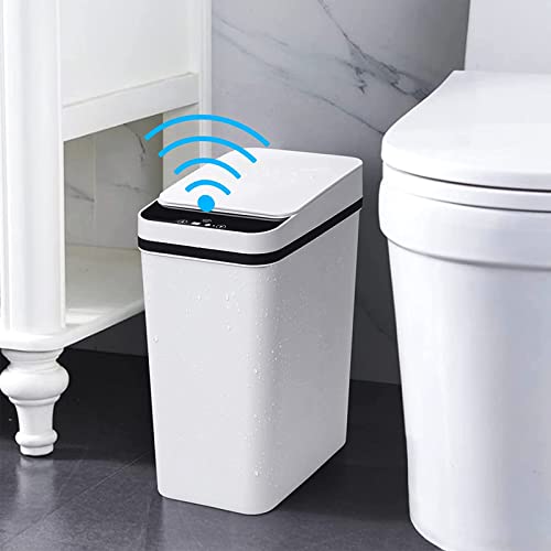 Opiniones de Bote de Basura Con Sensor al mejor precio. 45 Cubo de Basura para Baño con Tapa, Bote de Basura Inteligente sin Contacto de 12 Litros, Bote de Basura con Sensor de Movimiento Automático para sala de estar, Dormitorio,...