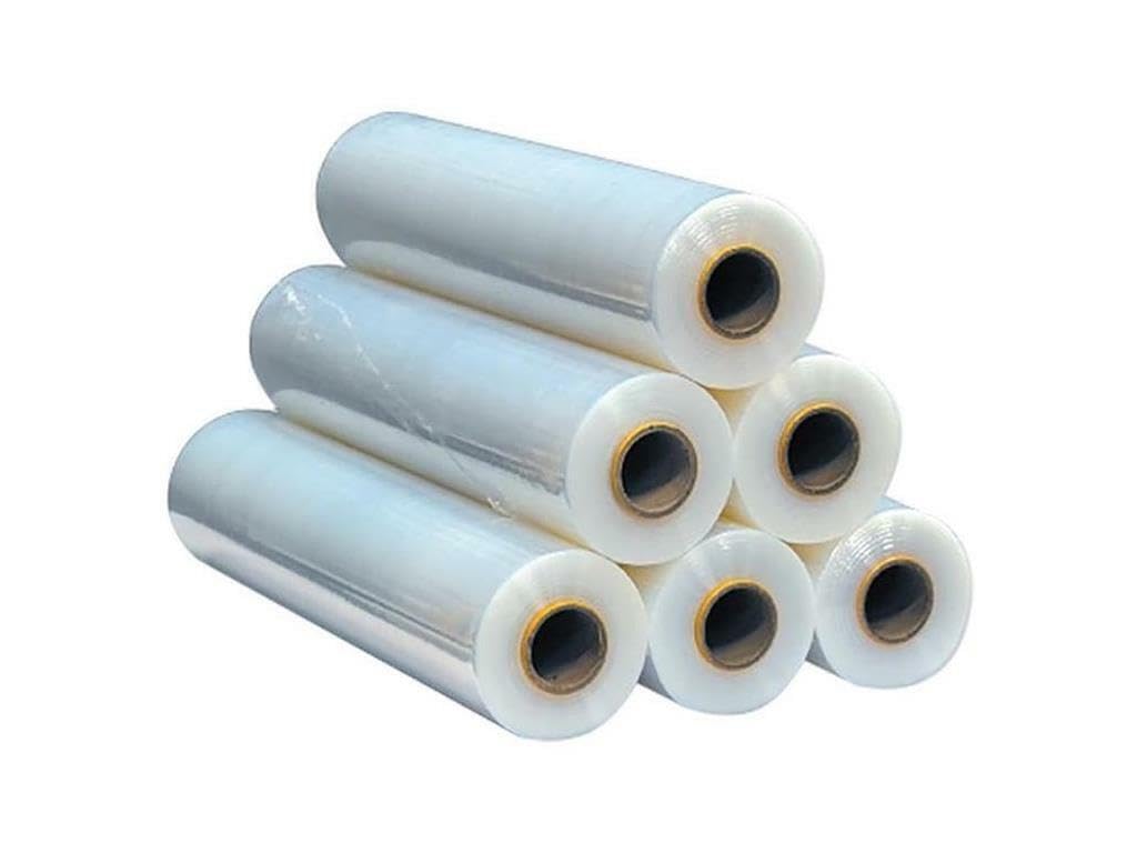6 Rollen Stretchfolie – Palettenfolie Verpackungsfolie Umzugsfolie – 23 μm – ca. 1,5 kg pro Rolle – Transparent