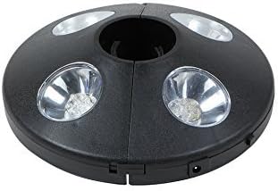 Miniatura 3 de Luz LED para paraguas, iluminación de 360 grados, 24 luces LED blancas extra brillantes, patio interior y exterior, sin cables, funciona con pilas