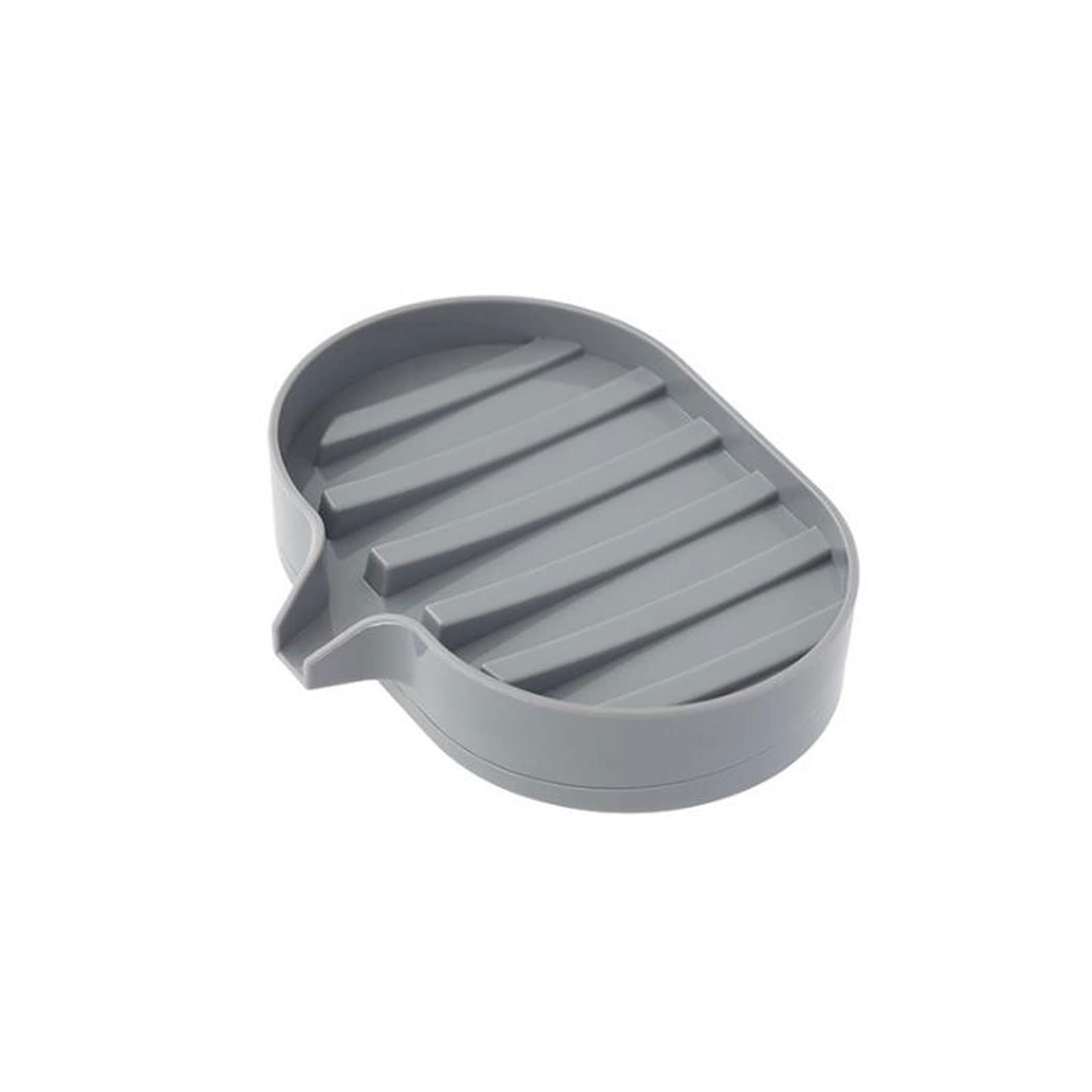 JINGYAN Soap Dishes Household Bathroom Vanity Double-layer Heightened Soap Dish(Gray)