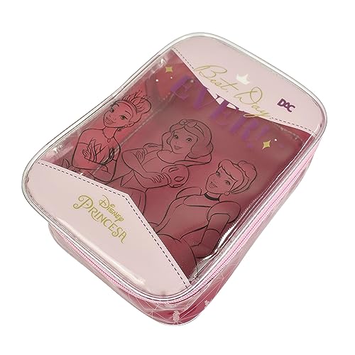 Estojo Baú Grande PVC Cristal - Princesas