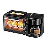 LYY Multifuncional Horno Máquina De Desayuno Tres En Uno Inicio Tostadora Automática Cafetera...