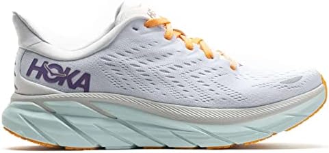HOKA ONE ONE Womens Clifton 8 Mesh Blanc De Blanc White Trainers 8 US | Image 3