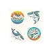 Fun Express 72 ~ Shark Temporary Tattoos ~ Approx. 1.5" ~ New
