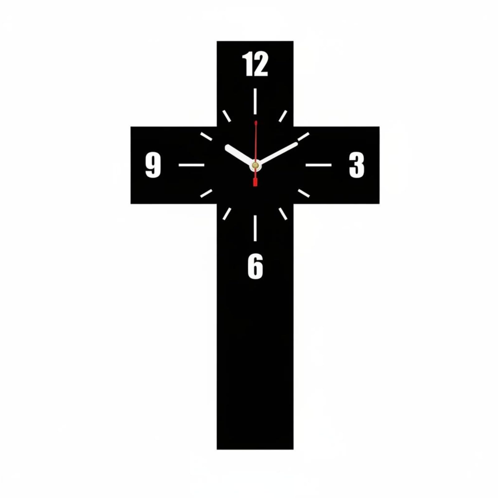 Horloge murale design acrylique noir LOVIVER au style épuré chic