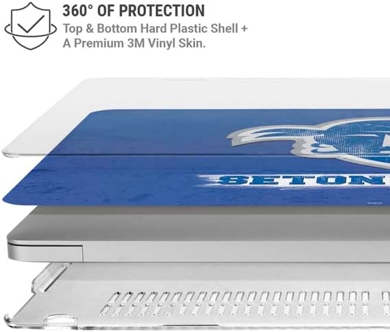 Skinit Case + Skin Compatible with MacBook Pro 15in (2016-19) - Officially Licensed Seton Hall Vintage Design