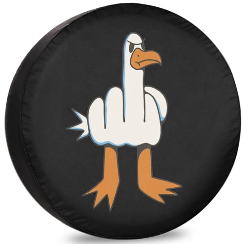 RUUEESTAR Duck Middle Finger Spare Tire Cover 12