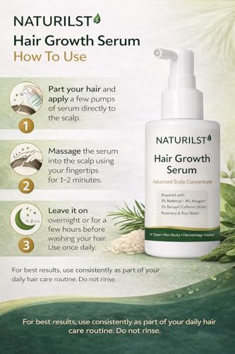 Image of Hair Growth Serum Concentrate - 3% Redensyl, 4% Anagain, 2% Baicapil, Caffeine, Biotin, Plant Keratin & Rice Water - Hair Growth Serum For Men & Women, 50ml