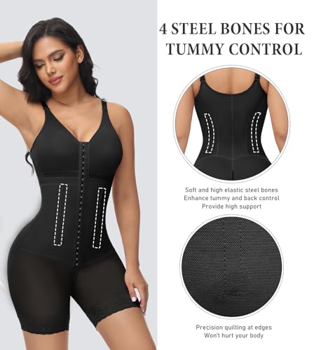 M MYODRESS Fajas Colombianas Moldeadoras Full Body Shapewear for Women Tummy Control Bodysuit Post Surgery Compression3