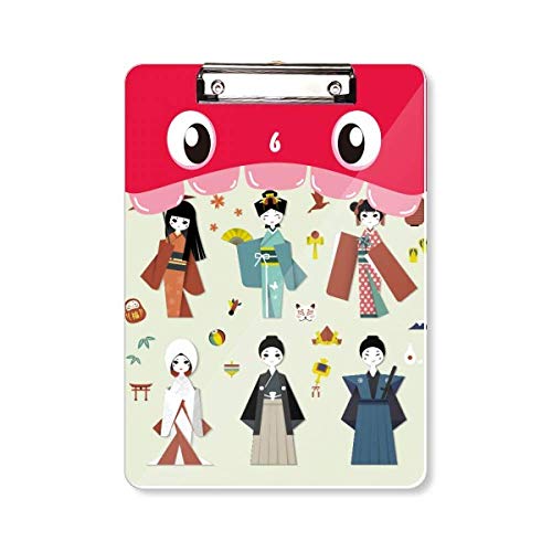 Porte-bloc japonais A4 avec motif bouche de fille pour bureau