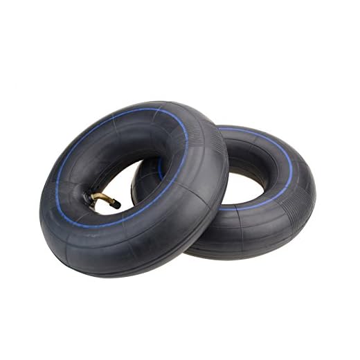 Goofit 2 pcs 3.00-4 incurvé courbé pneu de tube intérieur de tige pour quad électrique vieux homme scooter