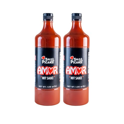 Amor Salsa Picante, Hot Sauce, 33 fl oz, Pack of
