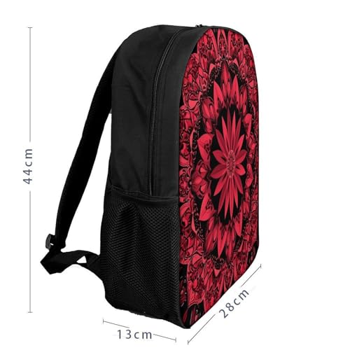 Sac à dos imprimé 3D géométrique - Cartable grand format 43 cm ultra-résistant