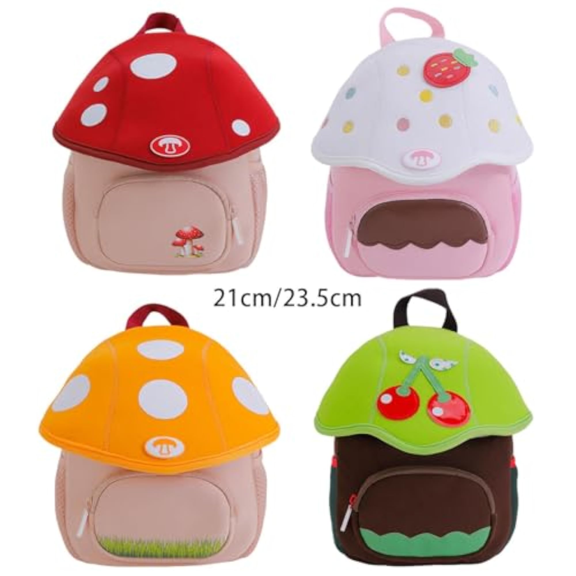 Adorable Fashion Kids Backpack Daypack, Kindergarten Bag, White
