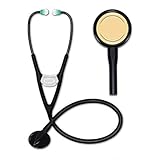 WERT Präzisionsstethoskop - Doppelkopf-Zwerchfellglocke Für Krankenschwestern, Notaufnahme, Kardiologie, Veterinärmedizin, Doppelrohr-Bruststückgerät Für Ärzte, Studenten, Kardiologie