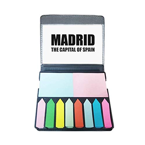 Marque-page auto-adhésive Madrid boîte de notes pour vos voyages
