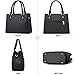 CHICAROUSAL Purses and Handbags for Women Leather Crossbody Bags Women's Tote Shoulder Bag (Black cc)