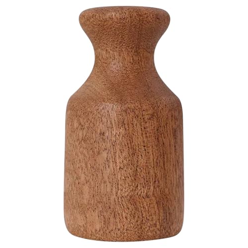 Vase en bois massif petit modèle 8cm pour décoration de table et salon