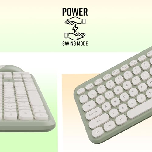 Image of ZEBRONICS Companion 302 2.4GHZ Wireless Keyboard & Mouse Combo with UV Printed Keys,13 Multimedia Keys,800 /1400 /1600 DPI,High Precision,Advanced Optical Sensor Technology(Green)