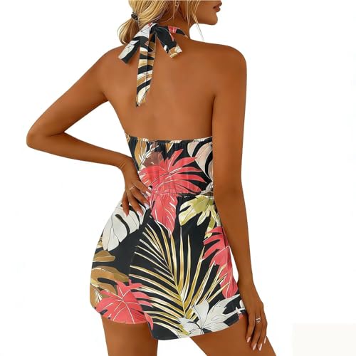 Mono de verano con cintura elástica que estiliza y tiene bolsillos 2