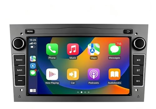 Android 14 Autoradio 7 Pouces Écran Tactile 4 cœurs 2 Go + 32 Go pour Opel Astra H Corsa C Zafira Corsa D Meriva Vivaro WiFi CarPlay/Android Auto Bluetooth...