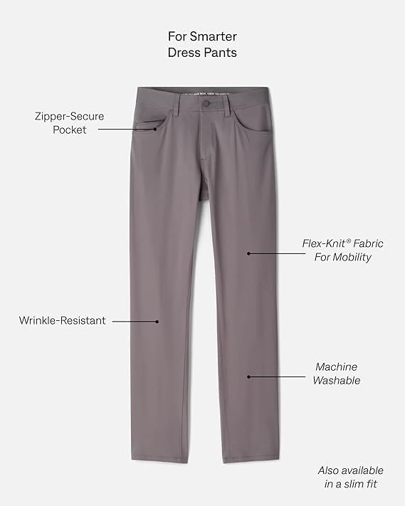 Rhone Commuter Pants for Men, Classic-Fit Mens Dress Pants, Machine Washable, Wrinkle Resistant, Stretch Straight Leg Casual - Image 7