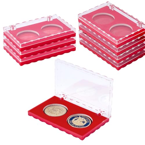 Estuche para Monedas Rectangular de Plástico con 8 Pzas miniatura 1