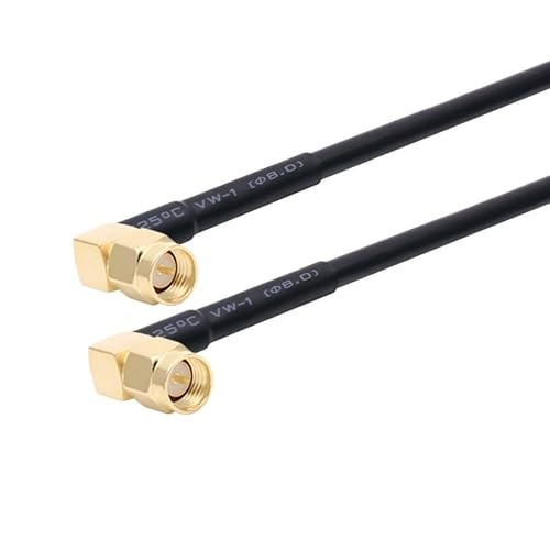 R*/F ���� RG58 �P�[�u�� SMA �I�X - SMA �I�X 50 �I�[�� WI/*FI an*/�e�i�����P�[�u�� �R�l�N�^ �A�_�v�^ �s�O�e�[��(SMA M90 to M90,25M)