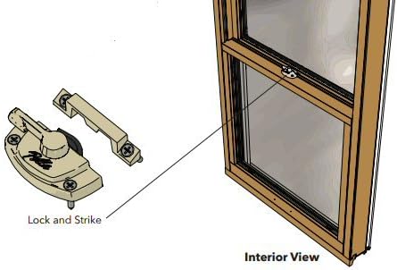 Pella Tilt Double-Hung Window Sash Lock (White)