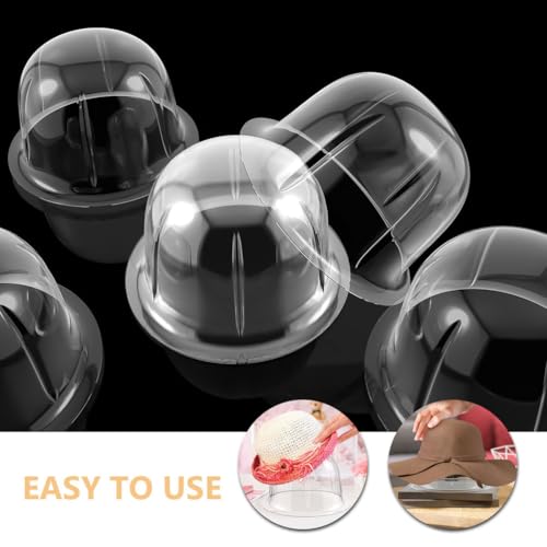 MAGICLULU 12Stücke Teiliges Kunststoff Hutständer Klare Displayhalter für Baseballkappen mit Innerer Unterstützung Hutumfang für Aufbewahrung und Präsentation von Mützen und Hüten