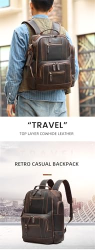 Sac à dos voyage cuir protégeant votre ordinateur portable - 2