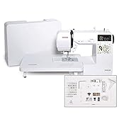 Janome JW8100 Fully-Featured Computerized Sewing Machine with 100 Stitches, 7 Buttonholes, Hard Cover, Extension Table and 22 Accessories