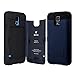 TORU CX PRO Galaxy S5 Wallet Case Dark Blue with Hidden ID Slot Credit Card Holder Hard Cover & Mirror for Samsung Galaxy S5 / S5 Neo - Metal Slate