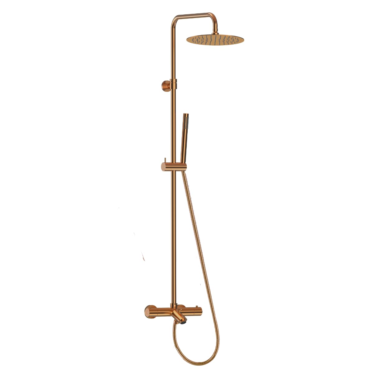 Essebagno Luisa II 250 colonne bain-douche thermostatique cuivre brossé